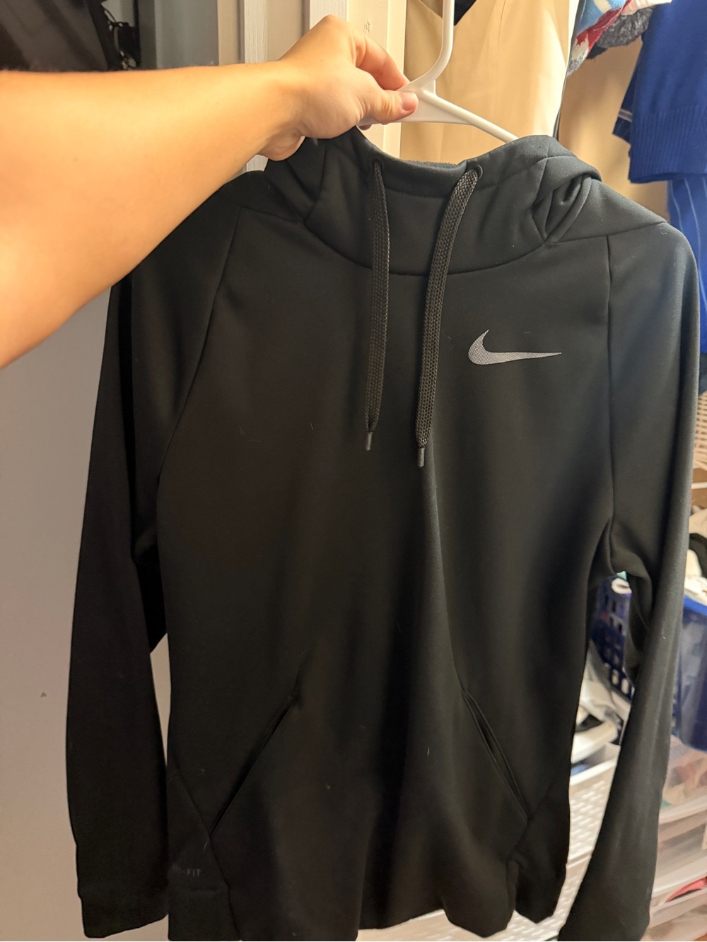 Nike Black Dri-FIT Hoodie with Subtle Logo